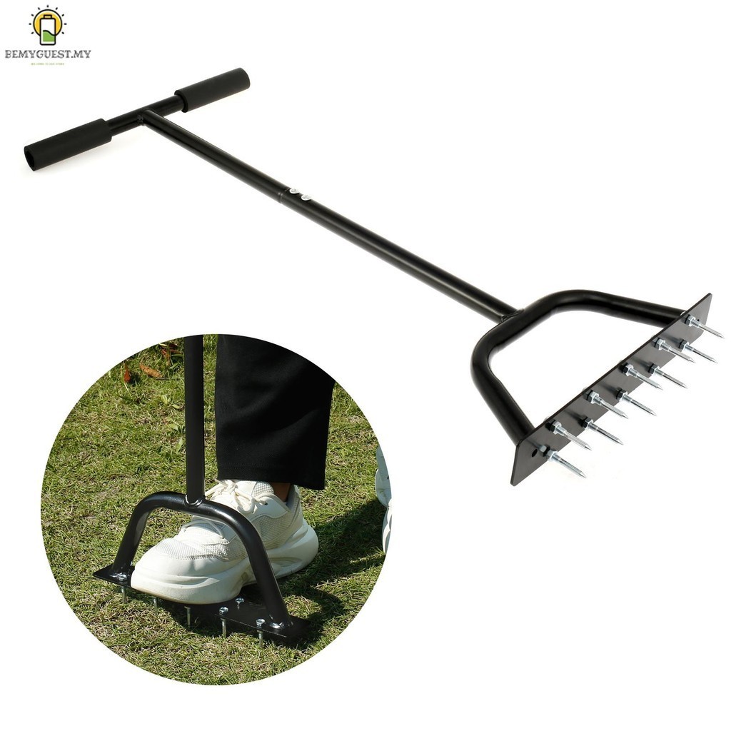 Walensee Manual Lawn Aerator With 15 Spikes, Pre-Assembled