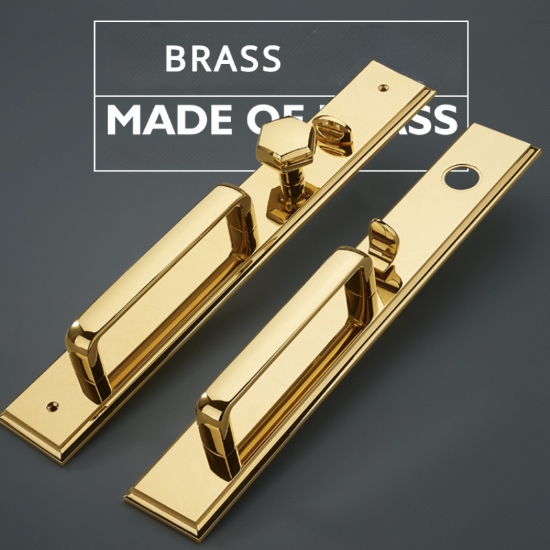 Solid Brass Retro Bronze Villa Door Lock Security Hotel Door Lock Entry ...
