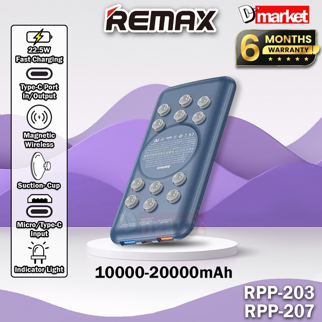 Remax RPP-203 10000mAh Powerbank Wireless Remax RPP-207 20000mAh Power ...