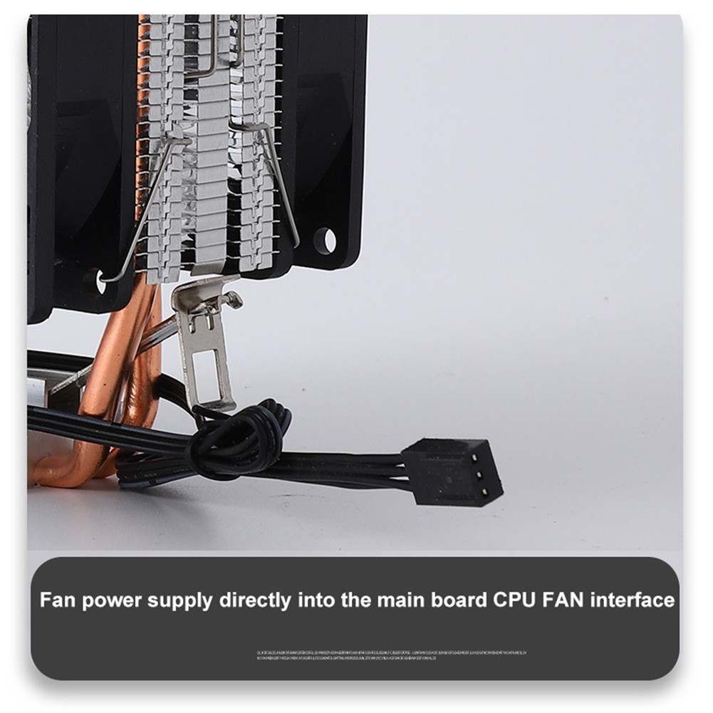X200 CPU Cooler Radiator 2 Heatpipe 3Pin 2000RPM Cooling Fan for Intel ...
