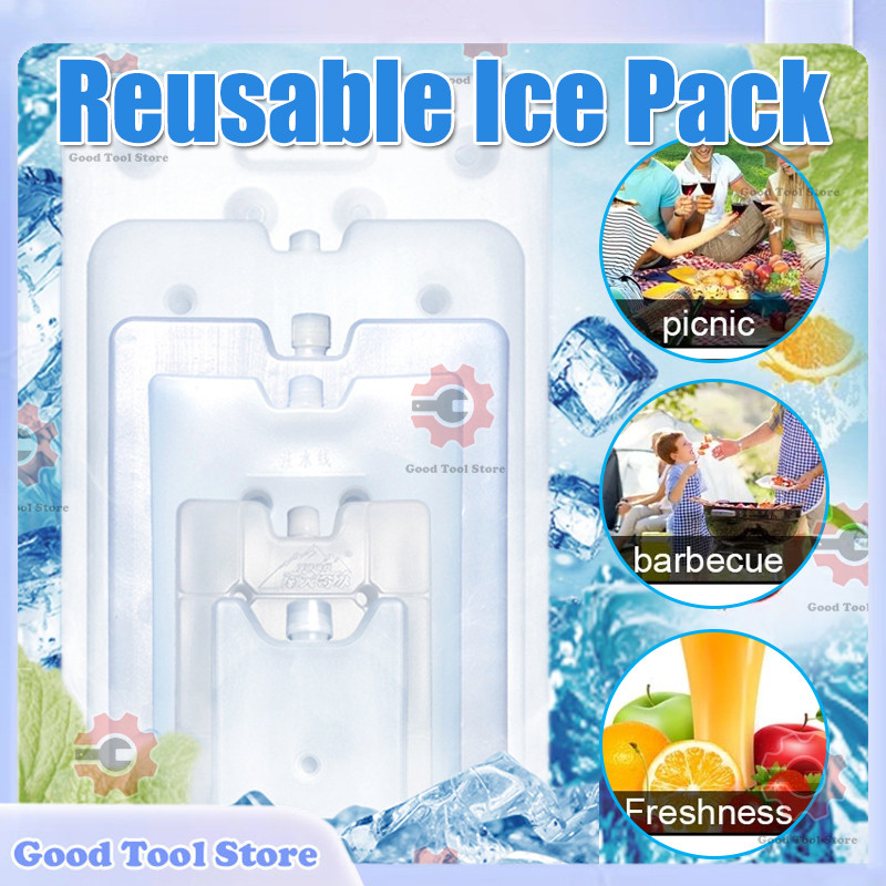 Large Big Size Reusable Straight Ice Pack Brick White Board Water ...