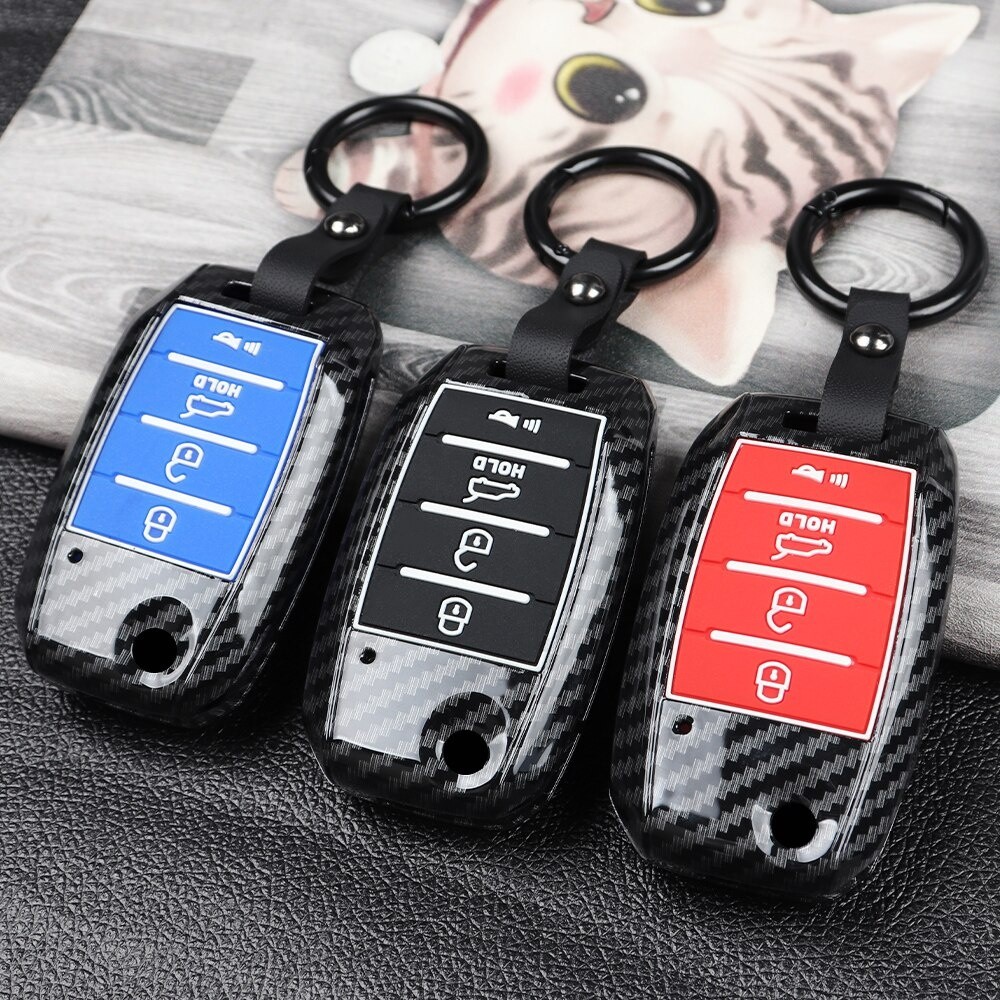 ABS Car Key Cover Case For Kia Sportage Niro Rio Optima Ceed Forte ...