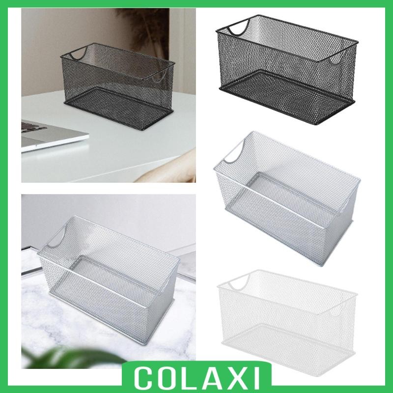 [Colaxi] Metal Mesh Basket, Open Mesh Storage Bin, Rectangular ...