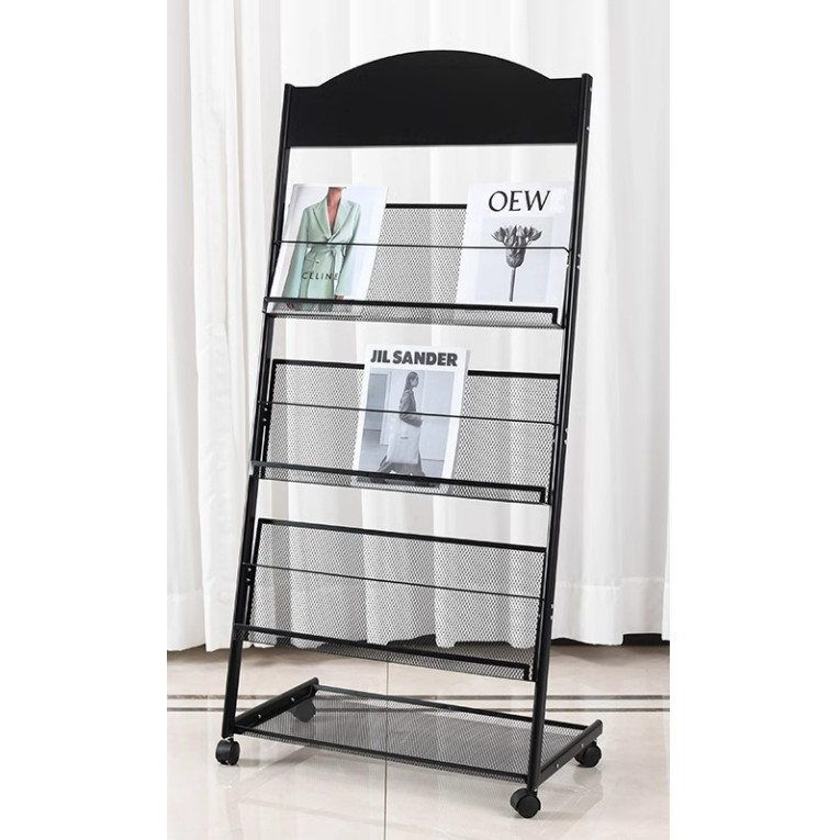 Newspaper and magazine display rack floor-standing storage rack ...