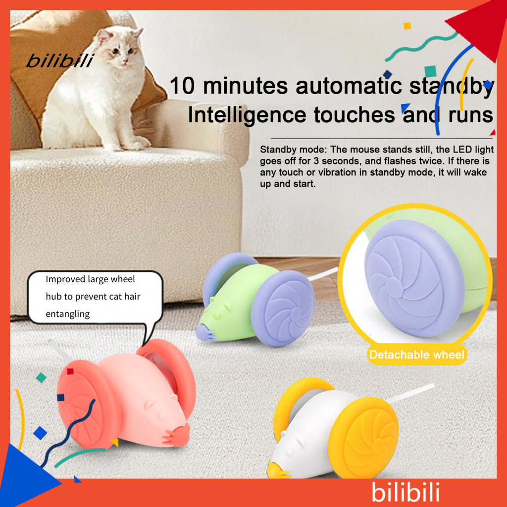 BIL Stimulate Hunting Cat Toy Interactive Cat Toy Led Mouse Cat Toy ...