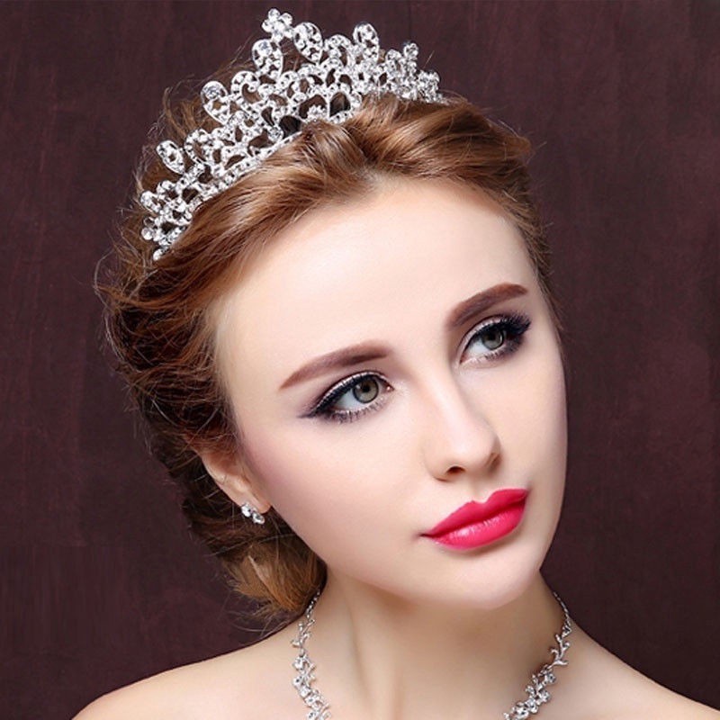 Woman Flower Tiara Pageant Banquet Diadem Wedding Crown | Shopee Malaysia