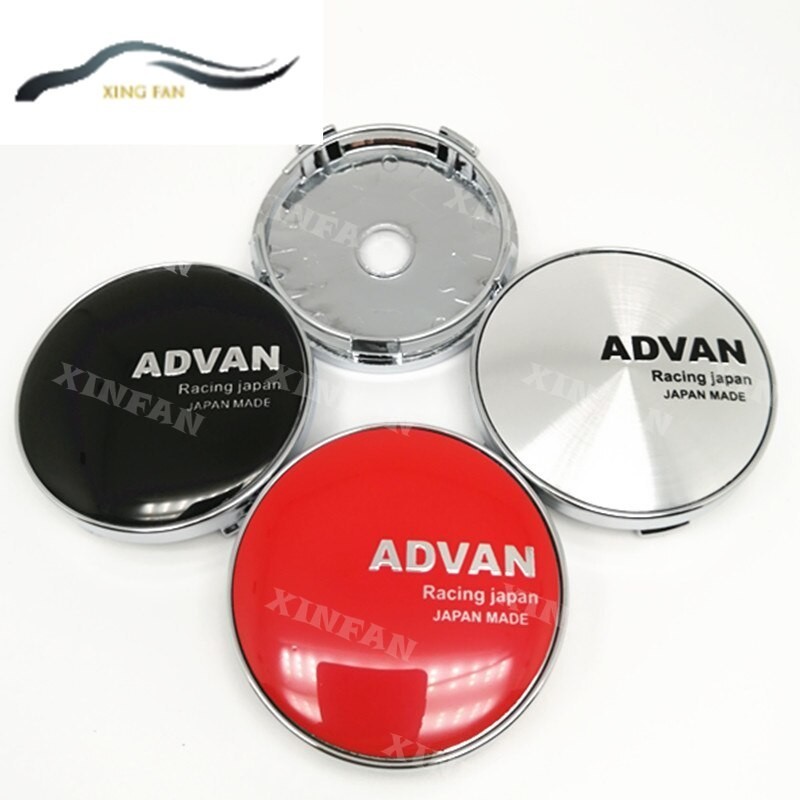 4pcs 60mm Auto Wheel Center Hubcaps for ADVAN Racing Japan Rims Hub ...