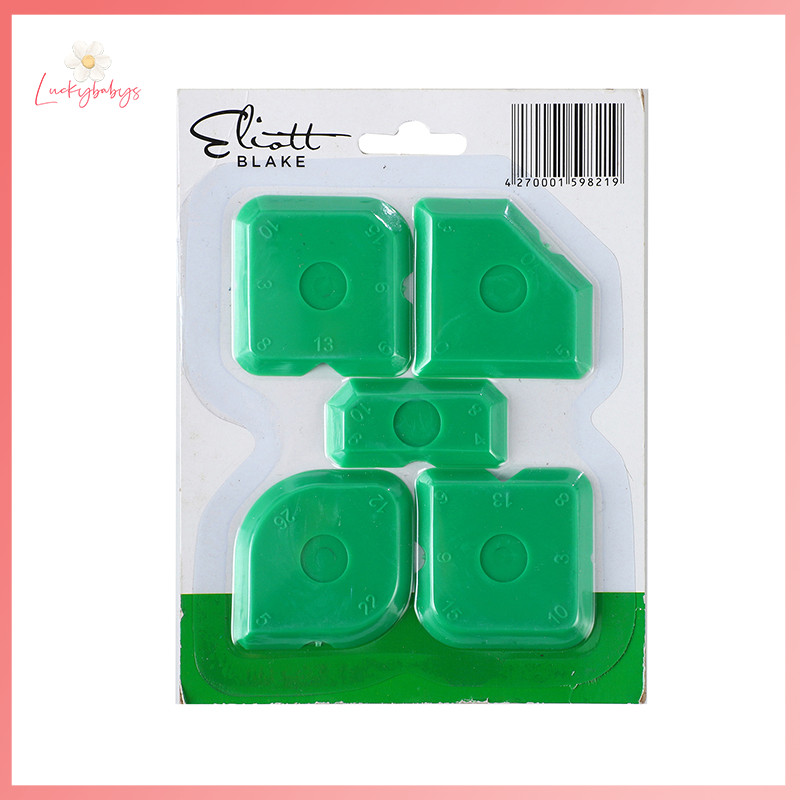 Luckybabys> 5pcs/set Sealant Tools Spreader Finish Kit Caulk Tile Grout ...