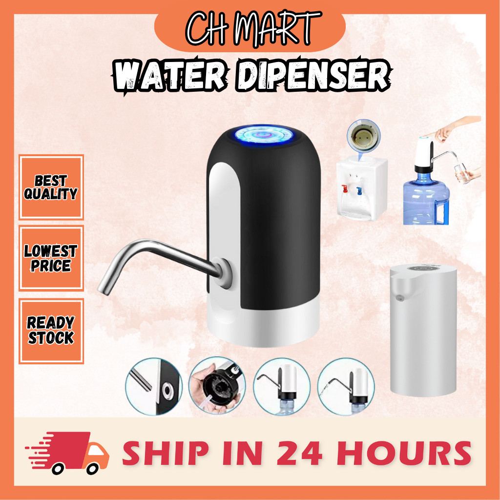 Rechargeable Automatic Drinking Water Bottle Pump USB Charging Electric ...