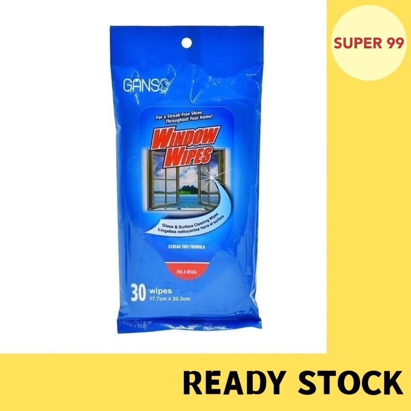 Window Wipes Cleaning Tissue (30 Sheets) | Shopee Malaysia