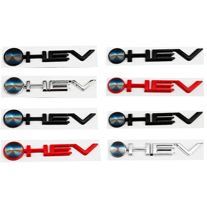 3D metal HEV emblem letter sticker for Toyota Camry Highlander Granvia ...