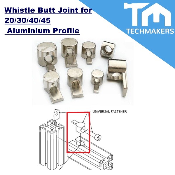 Universal Joint/ Half Shaft Built-in Connector/ Whistle Butt Joint for 20/30/40/45 Aluminium Profile