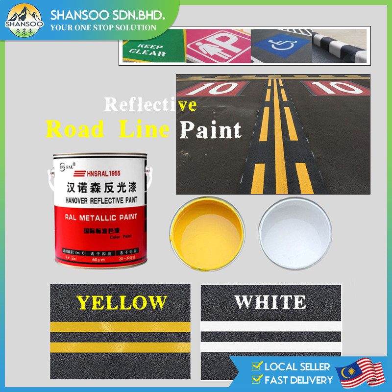 5Kg Heavy Duty Roadline Paint Night Reflective Traffic Warning Paint ...