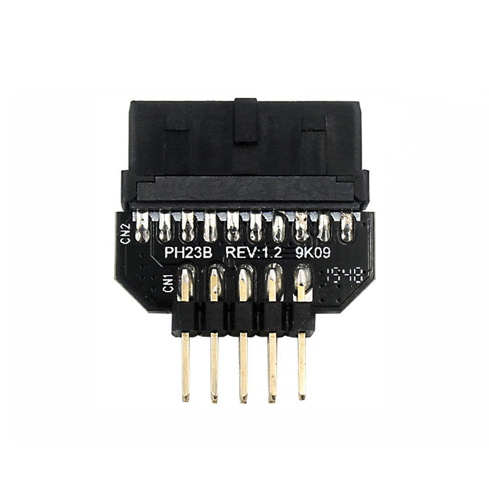 USB 3.0 20-Pin to USB 2.0 9-Pin Adapter Front Panel Connector Converter ...