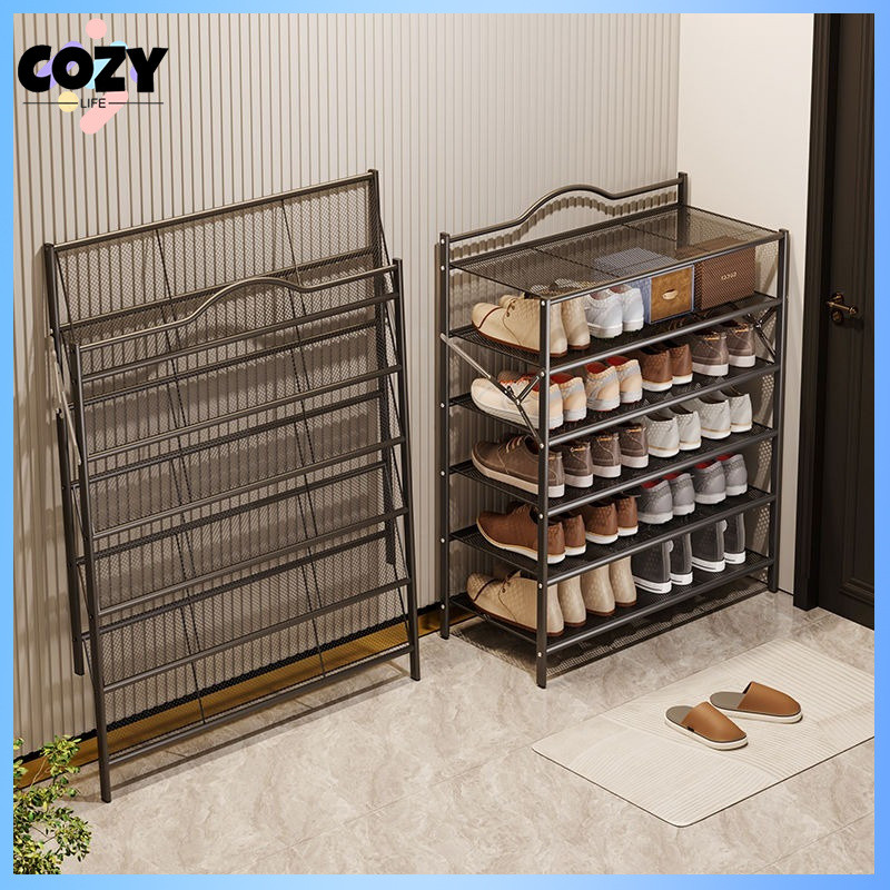 Home use no installation foldable shoe rack multi-layer easy entry ...