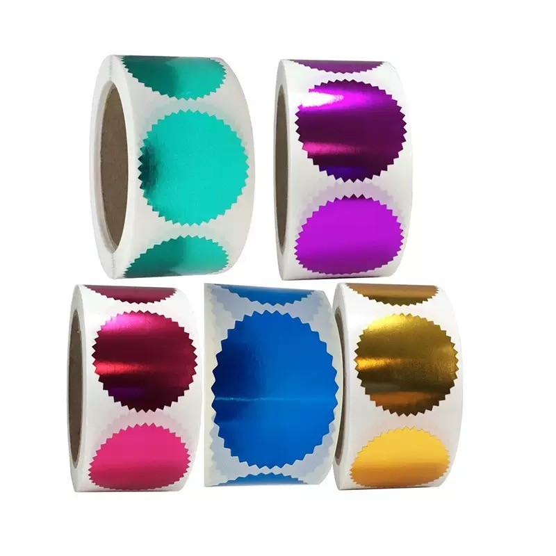 250pcs/Roll color Embosser Sticker Embossing Stamp,Customize Blank ...