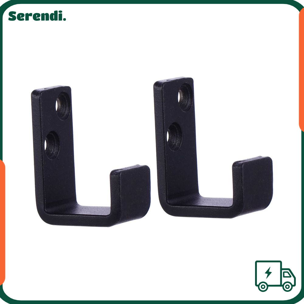 SERENDI 2pcs Sliding Door Guide, Square Black Slide Gate Guide Roller ...