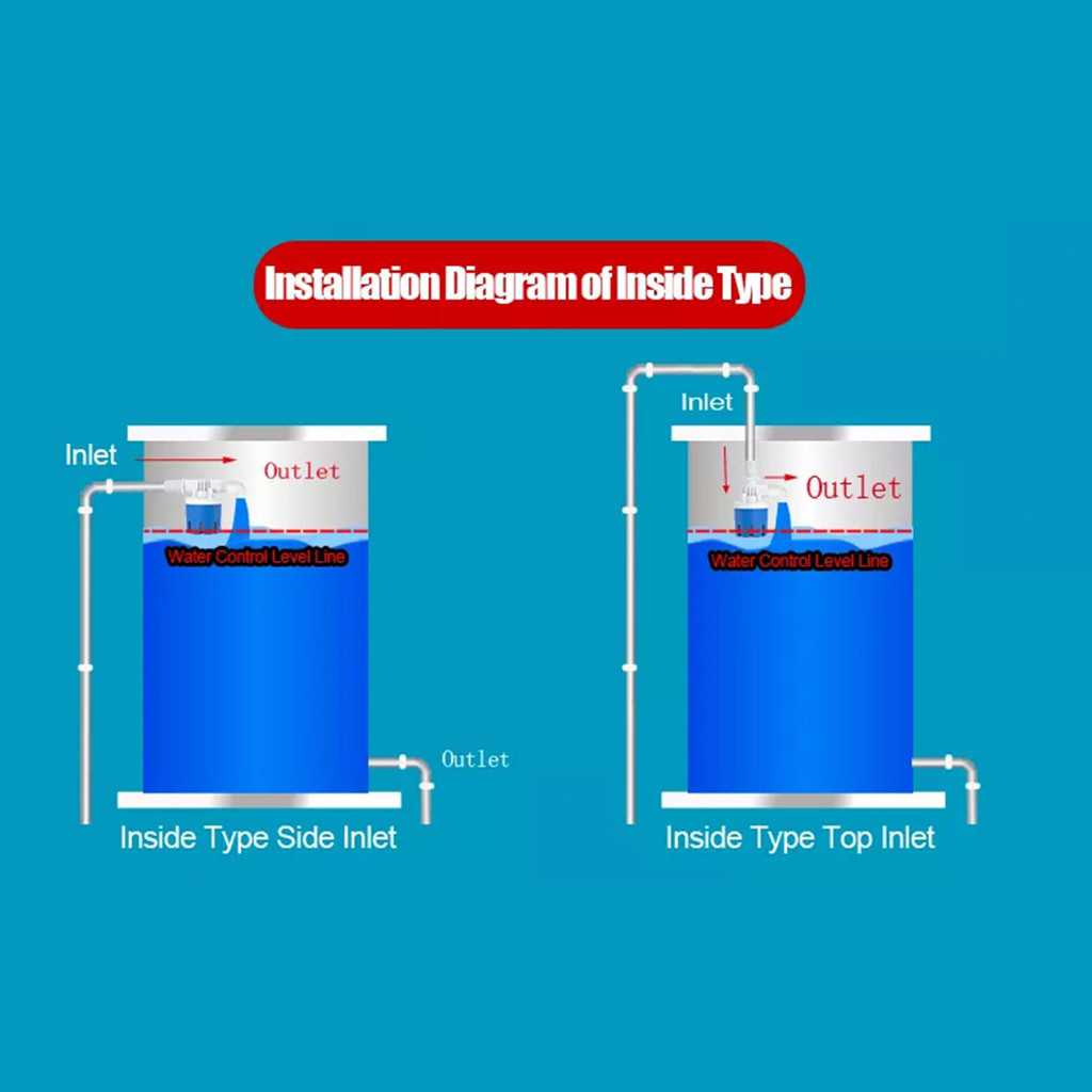 【MY 24H Ship】Automatic Water Level Control Valve Water Tank Float Valve ...