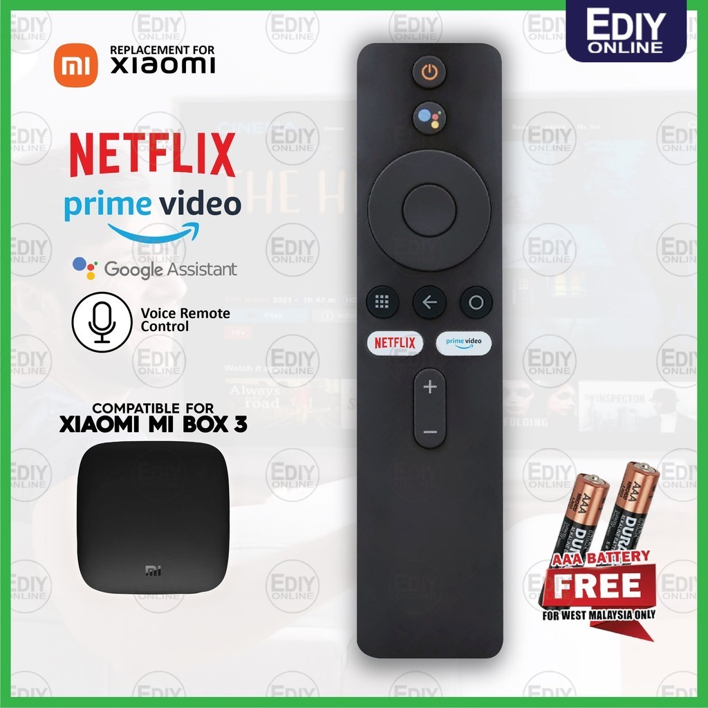 [FREE AAAx2] XIAOMI REMOTE 4S 4 4A 4C 4X 4K 3 2 1 S VER.3 MI TV STICK ...