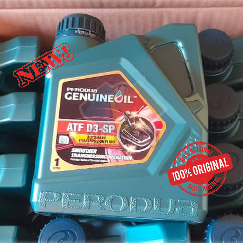 ORIGINAL PERODUA ATF GEAR OIL D3-SP AUTOMATIC TRANSMISSION FLUID 1L FOR ...