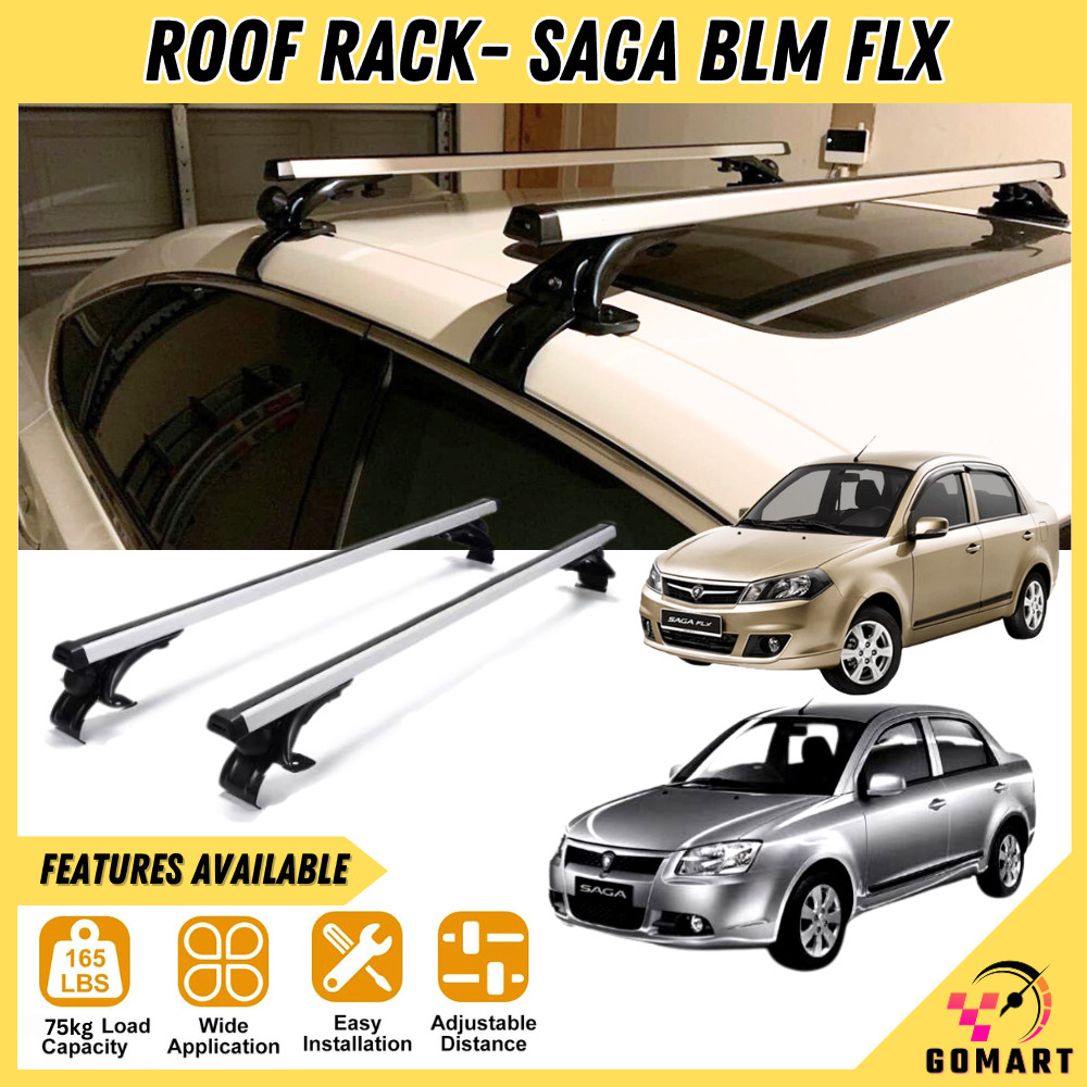 PROTON SAGA BLM FLX Roof Rack Cargo Carrier Rack Luggage Rail Bar Rak ...