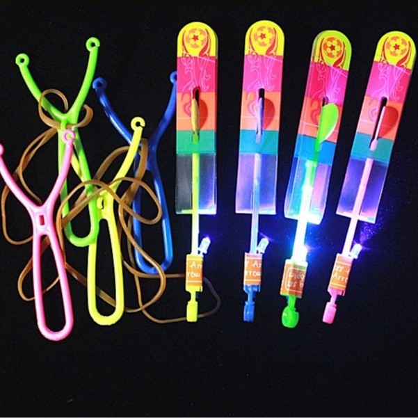 Lastik Lampu / Lastik Rocket Flash LED Slingshot Elastic / Mainan LED ...