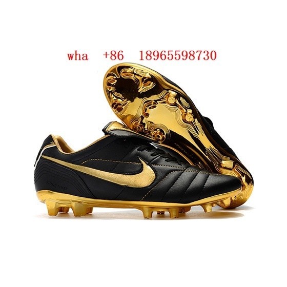 Nike football boots black gold deals