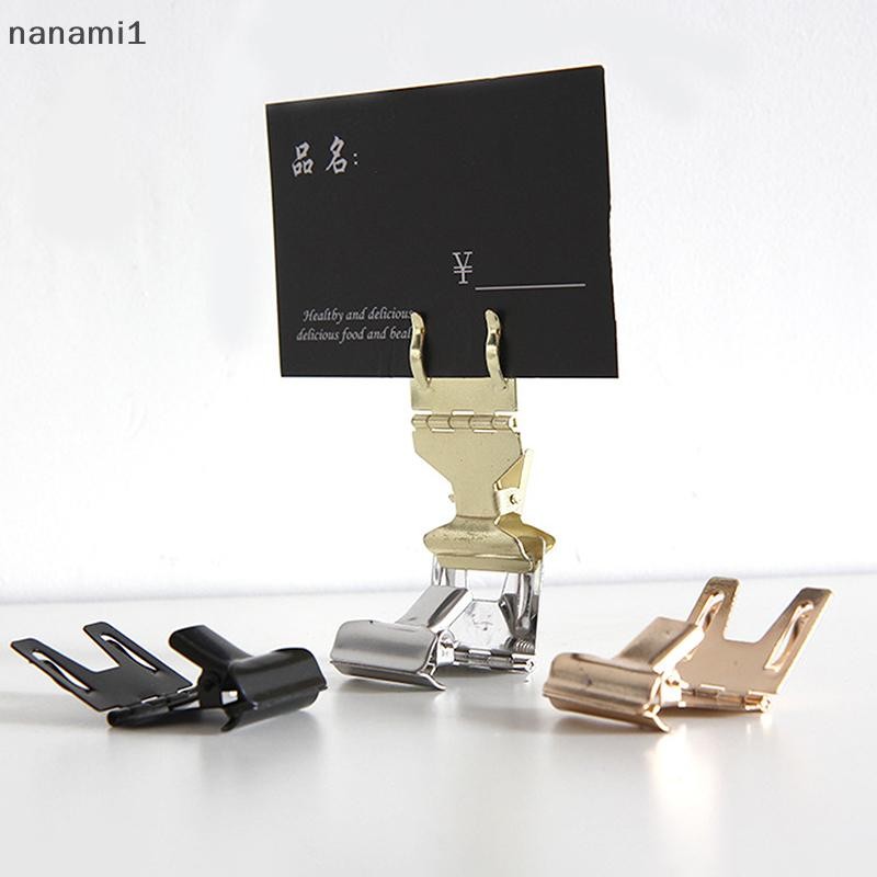 nanami1 Cake Metal Clip Shelf Edge Sign Holder Food Label Display Stand ...
