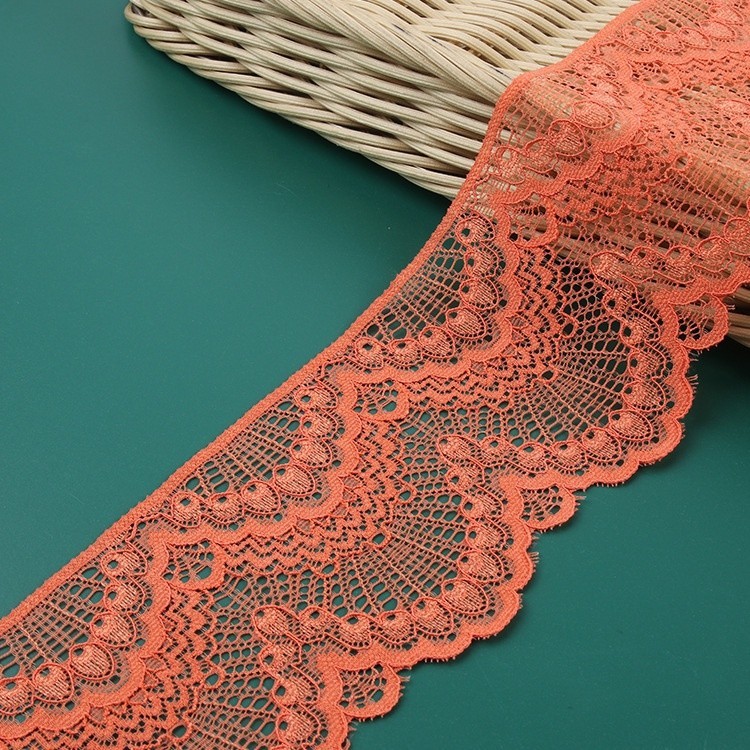 Oumefar Embroidered Lace Trim - 5 Yard Pink Sewing Lace For Crafts & Decor