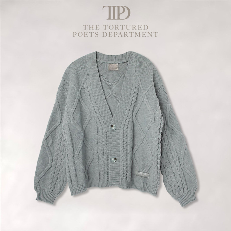 Taylor Swift TTPD グレー カーディガン ヴィンテージゲーム・おもちゃ・グッズ - Taylor Swift TTPD グレー
