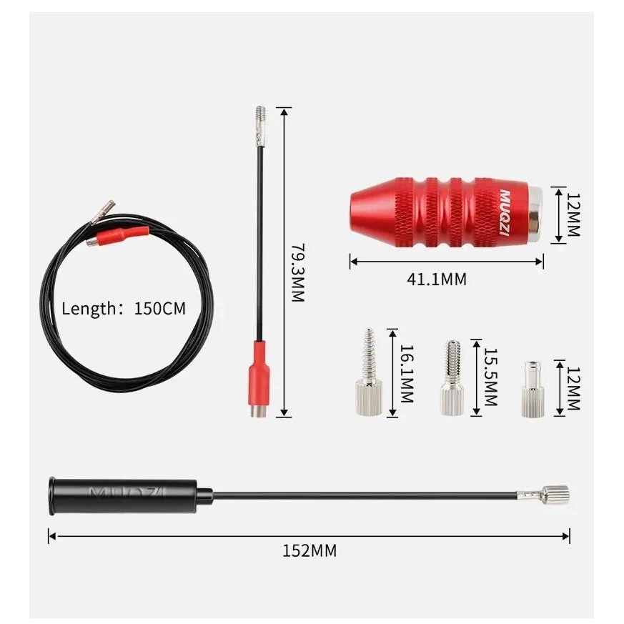 MUQZI Internal Cable Routing Tool Kit Bicycle Frame Inner Wire Housing ...