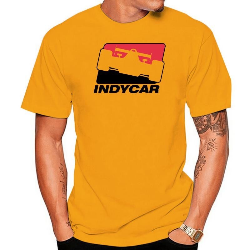INDYCAR Indy Racing League Logo Indianapolis Men's White Tops Tee T