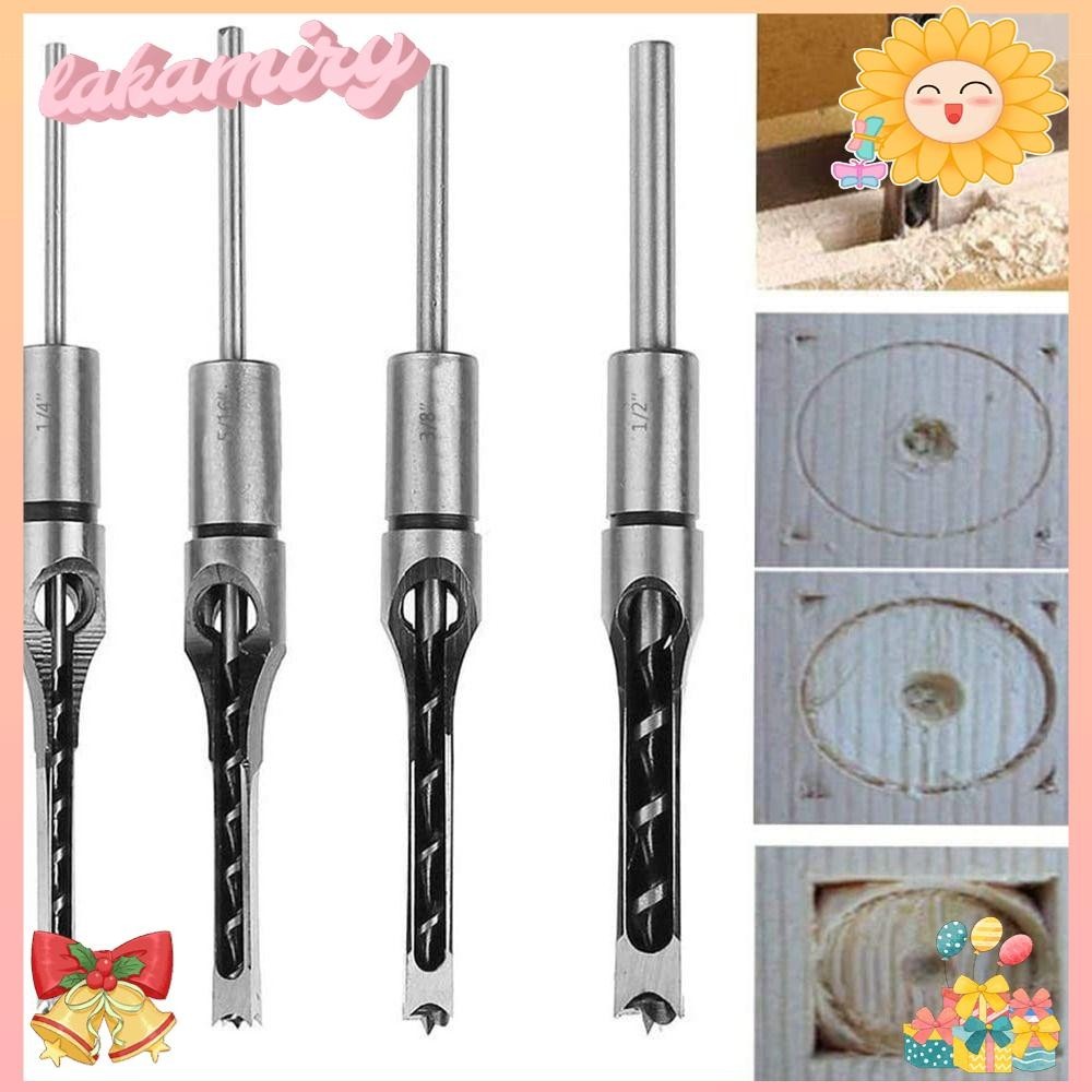 LAKAMIRY Square Hole Drill Woodworker Positioner Carving Steel ...