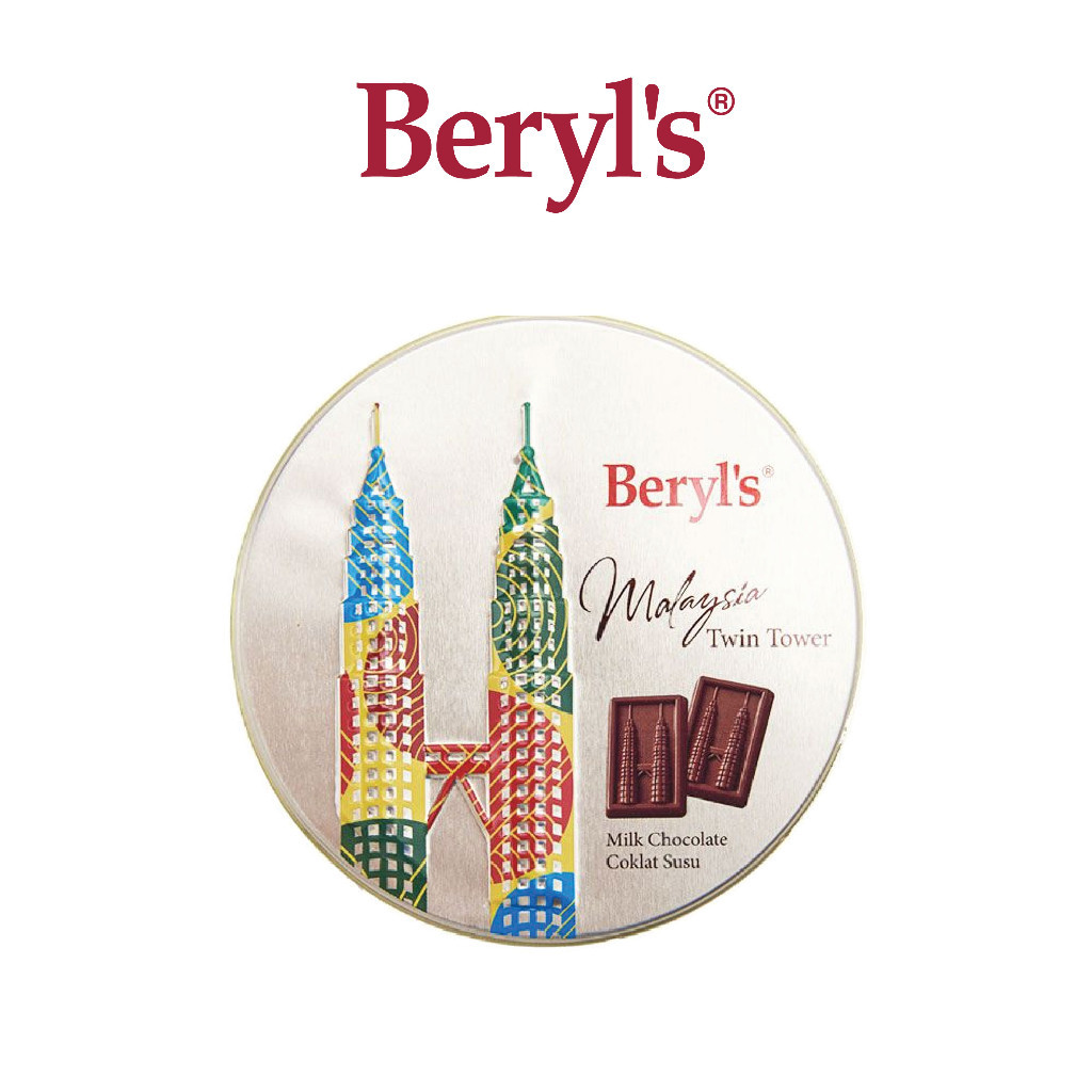 Beryl's Coklat Susu | Beryl's Twin Tower Small Tin Milk Chocolate (64g ...