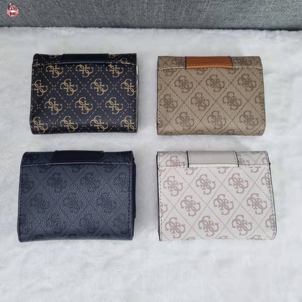 LSJ Guess Women's Bluebelle Flap Short Wallet (Include Box) | Shopee ...
