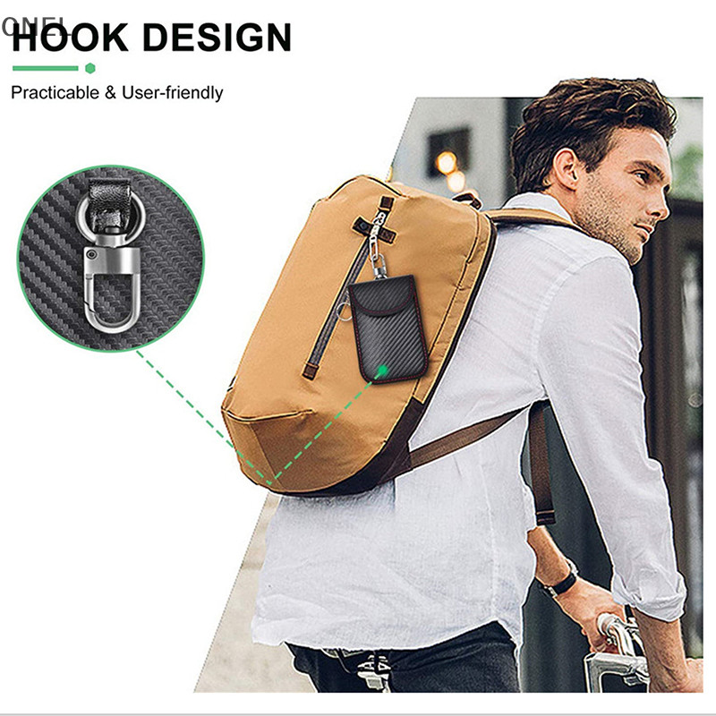 on 1Pc Car Keys Case Signal Blocker Bag RFID Shielding Key Credit Card ...