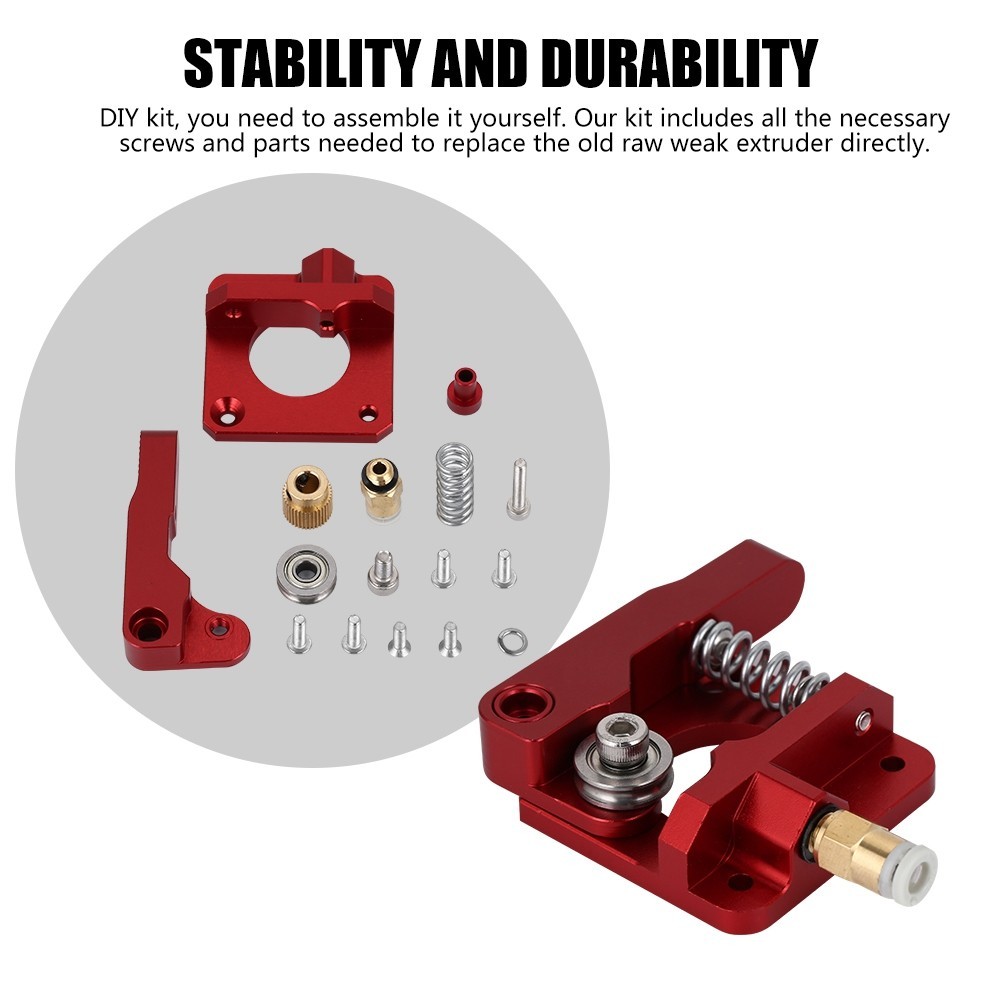MK8 Extruder Aluminum Block Right Left Hand For 1.75mm Filament 3D - View #6