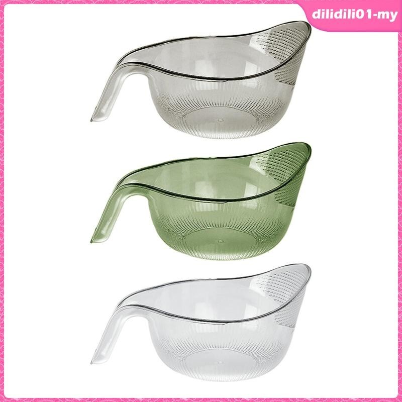 [DilidilidaMY] Grain Washer Colander Rice Washing Basket Rice Sieve ...