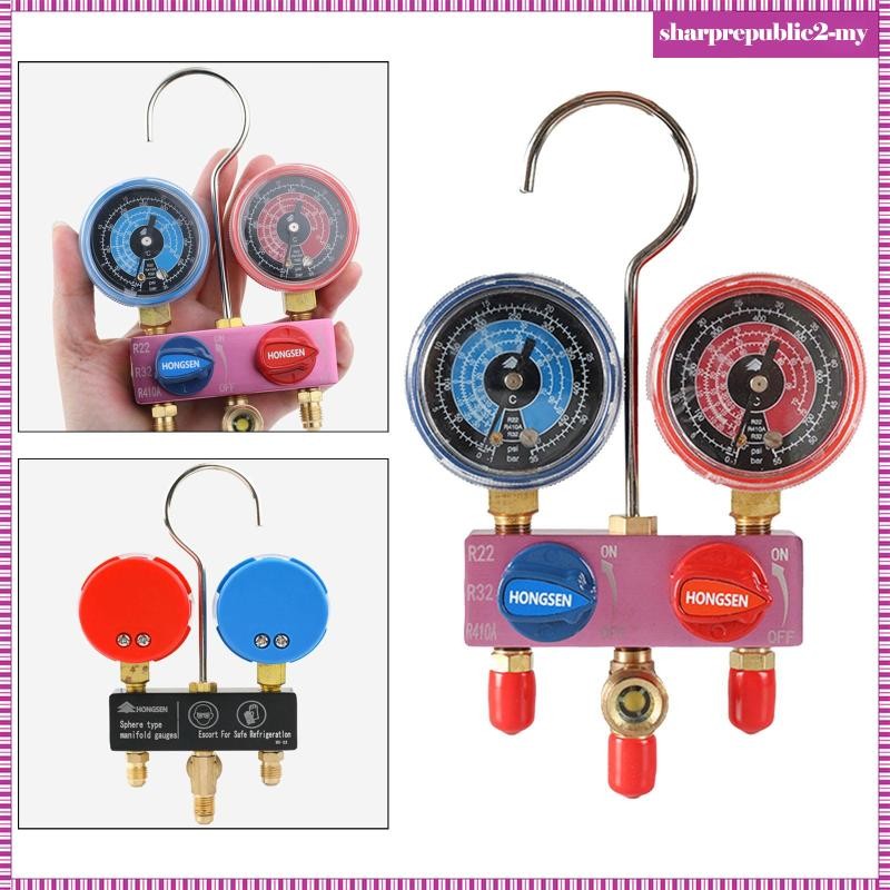 [SharprepublicefMY] Mini Manifolds Gauge for R32 R410A Air Conditioning ...