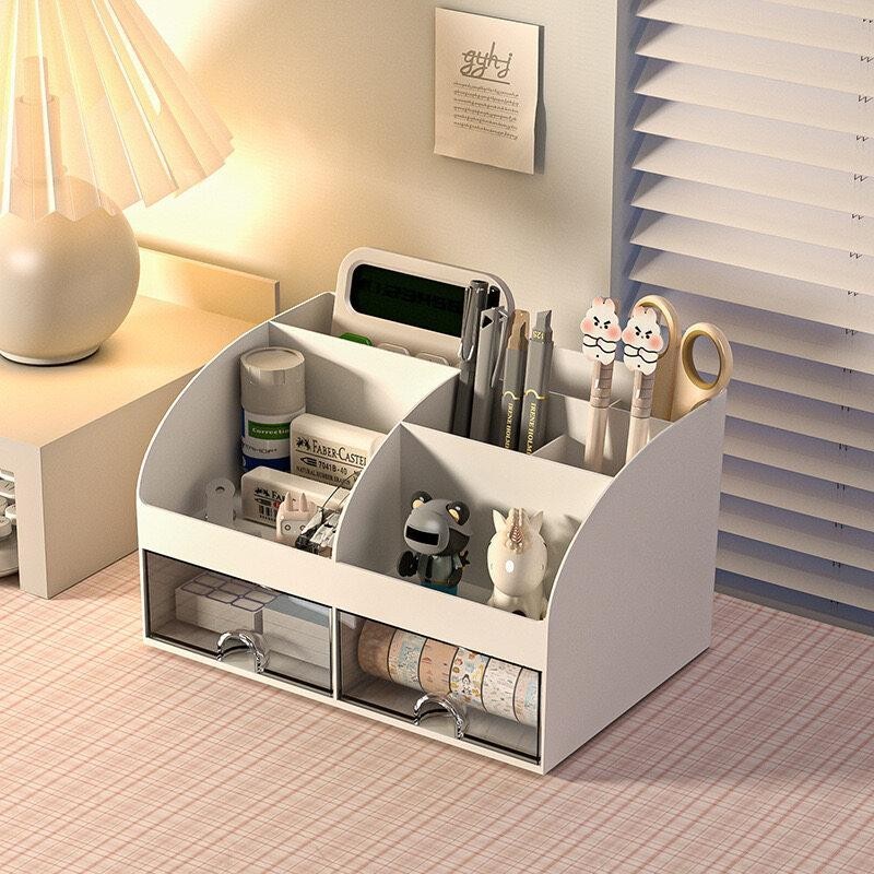Office desk storage box classified storage transparent small drawer ...