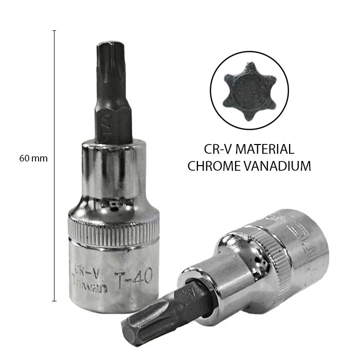 Tora 1/2 DR T40 Star Socket Key - Star Bit Socket | Shopee Malaysia