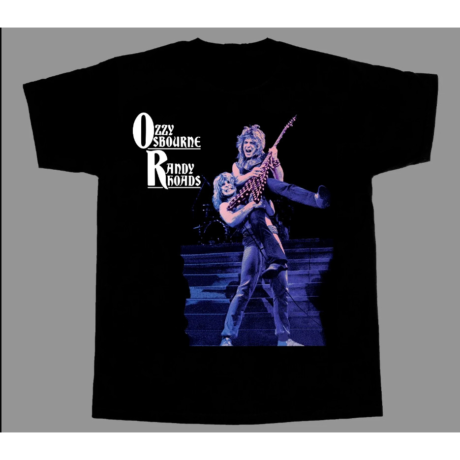 Vintage Ozzy Osbourne Randy Rhoads Black Sabbath T-Shirt | Shopee Malaysia