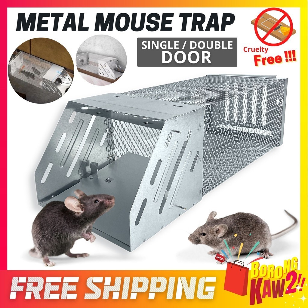 Premium Double-Door Mouse Trap - Non-Toxic & Reusable