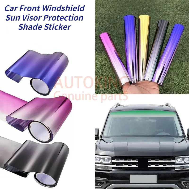 Car Front Windshield Sun Visor Protection Shade Sticker Window Sun ...