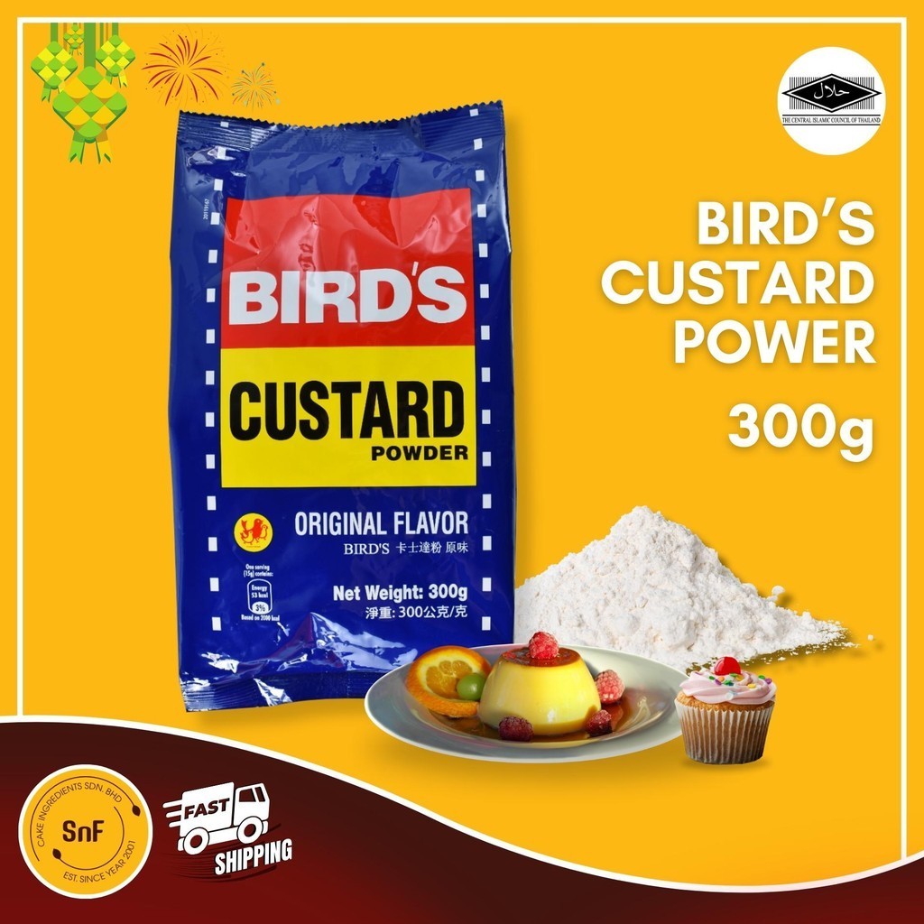 Birds Custard Powder Tepung Kastard Bird Halal 300g Shopee Malaysia