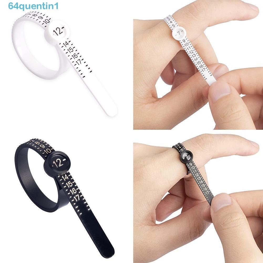 QUENTIN1 Ring Sizer Professional Portable Ring Ruler Ring Measurer ...