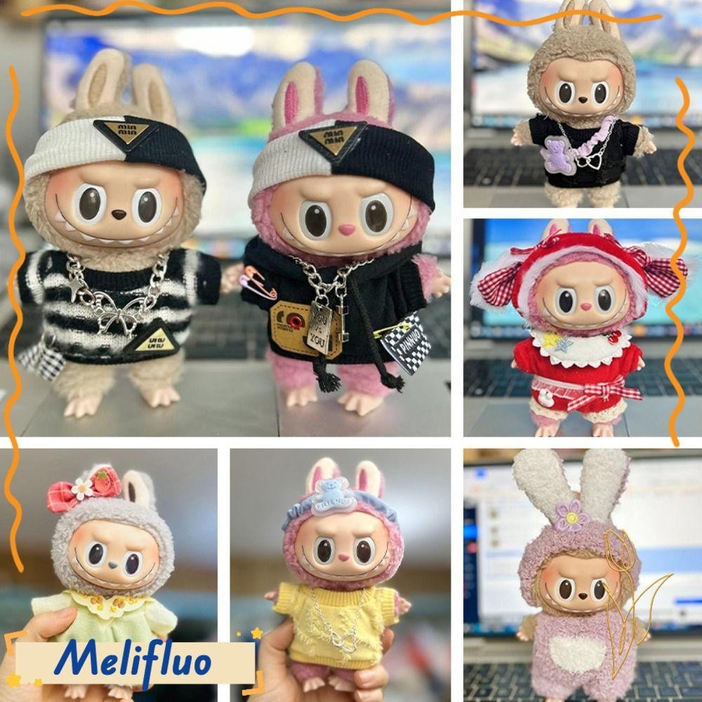 MELIFLUO Labubu Doll Clothes Set, Labubu Time To Chill Filled|Doll ...