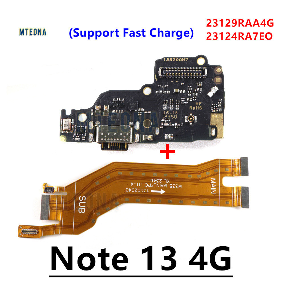 For Xiaomi Redmi Note 13 4G USB Charging Port Dock Board SIM Reader ...