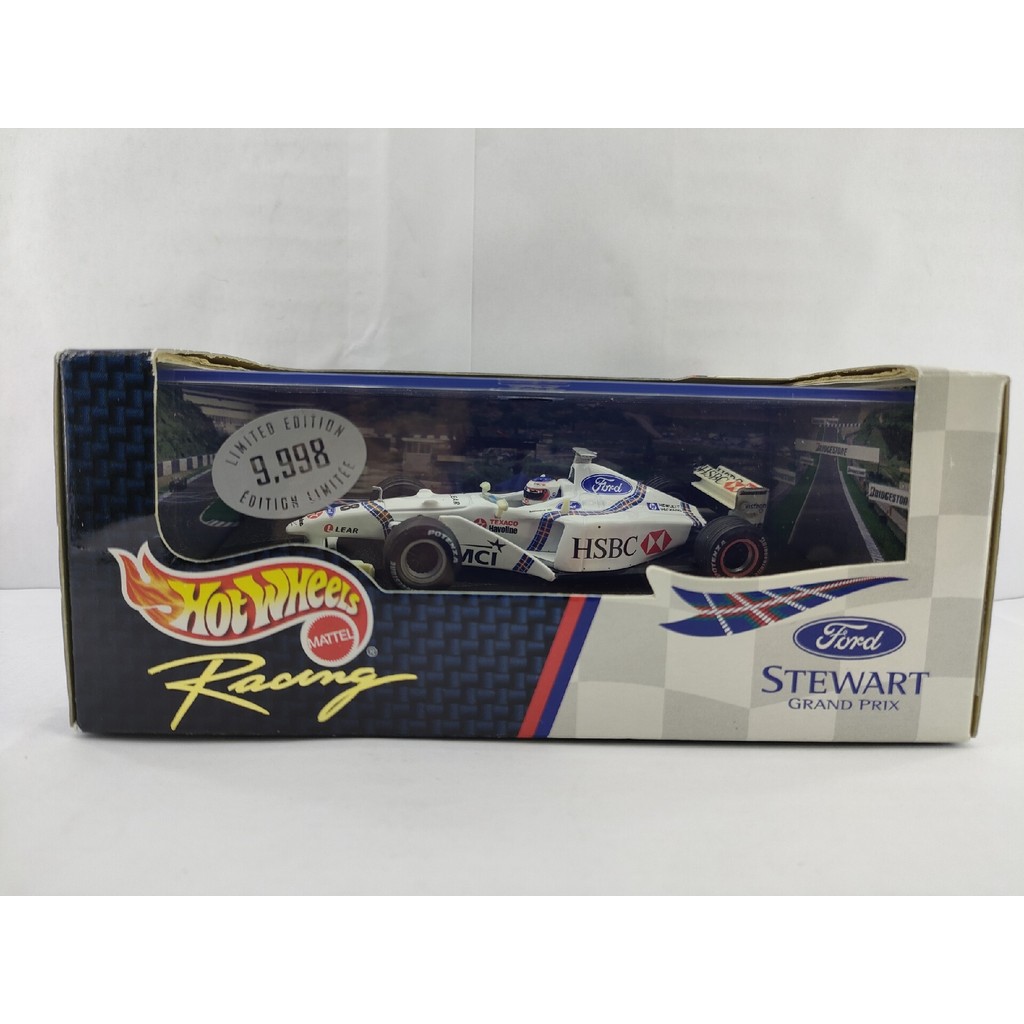 Voiture Miniature Stewart Ford 1998 – Rubens Barrichello – échelle 1/43 – Minichamps – Occasion