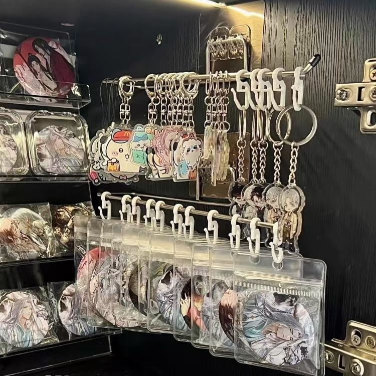 Keychain Pendant Display Rack Wall-Mounted Wall-Free Perforation-Free ...
